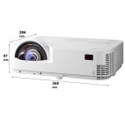 Vorschau: NEC M302WS Kurzdistanzbeamer mit 3000 ANSI-Lumen und WXGA Auflösung