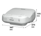 Vorschau: Epson EB-585W Kurzdistanzbeamer mit 3300 ANSI-Lumen und WXGA Auflösung