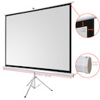 Vorschau: celexon basic line Stativleinwand 220 x 220cm,Leinwand Format 1:1, Heimkino Leinwand, Beamerleinwand