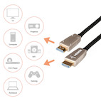 Vorschau: celexon UHD Optical Fibre HDMI 2.0b Active Kabel 10m, schwarz - Demo