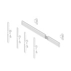 Vorschau: Hagor comPROnents® Menuboard Wandhalterung für 2 Displays 46-65" Portrait|max.VESA 400x600