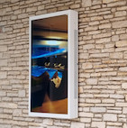 Vorschau: HI-ND Outdoor Displaygehäuse für LG 55XE4F, weiß