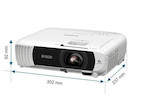 Vorschau: Epson EB-W55 WXGA Beamer für Heimkinoabende, Schule und Business-Präsentationen