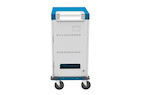 Vorschau: GEMMA T32C Ladewagen für 32 Geräte, USB-C, 18W pro Port, weiß/blau