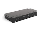 Vorschau: Biamp Systems EasyConnect MPX 250 Plug-and-Play-BYOM-Kollaborations-Switcher mit integrierter Ladefu