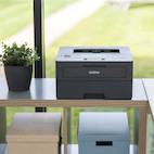 Vorschau: Brother HL-L2445DW kompakter Laserdrucker schwarz weiß mit WLAN/LAN und Duplexdruck