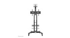 Vorschau: Neomounts NM-M1700BLACK TV-Trolley 32-75" - Schwarz - Fester Bodenständer - Stahl - 50 kg - 81,3 cm