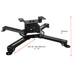 Vorschau: celexon Beamer-Deckenhalterung universal MultiCel Pro 1000 - schwarz - 10 cm