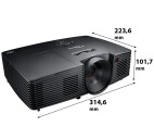 Vorschau: Optoma W316 3D Heimkino Beamer mit 3400 ANSI-Lumen und WXGA Auflösung