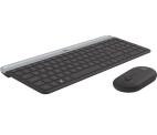 Vorschau: Logitech MK470 Slim Combo Set - Tastatur und Maus - kabellos - grau