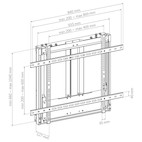 Vorschau: Hagor HP Counterbalanced Wall - manuell stufenlos verstellbare Wandhalterung - 55-75" | max. VESA 80