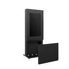 Vorschau: Hagor HP Kiosk 50" FS – B2B Indoorstele für zwei Bildschirme, Back-to-Back | Portrait-Format | Bilds