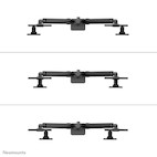 Vorschau: Neomounts Next One SL Desk Mount double display sliding VESA topfix clamp/grommet