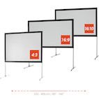 Vorschau: celexon Faltrahmen Leinwand Mobil Expert 406 x 228cm, Frontprojektion - Demoleinwand