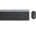 Vorschau: Logitech MK470 Slim Combo Set - Tastatur und Maus - kabellos - grau