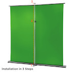 Vorschau: celexon 98" Mobile Chroma Key Green Screen 150 x 200 cm für Zoom-Calls, Tiktok Content & Streaming