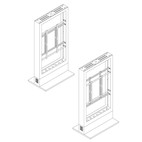 Vorschau: Hagor HP Kiosk 65" FS – B2B Indoorstele für zwei Bildschirme, Back-to-Back | Portrait-Format | Bilds