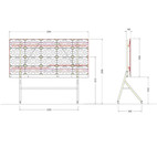 Vorschau: Hagor mobiles LED-Standsystem passend für Avocor AVX1320 135”