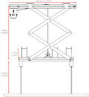 Vorschau: celexon Beamer Deckenlift PL300 - max. ausfahrbar bis 47 cm - 15kg Traglast