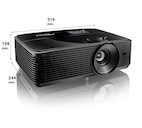 Vorschau: Optoma W334e Business Beamer mit 3700 ANSI-Lumen und WXGA Auflösung