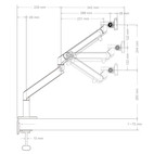 Vorschau: Hagor HA Gasliftarm Medium Single Monitor-Tischhalterung bis 9kg Traglast