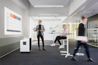 Vorschau: Artome M10 All-in-One Videokonferenzsystem, schwarz gebeizte Esche mit Stoff in Schwarz