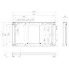 Vorschau: Hagor WH OH 46 Outdoor-Wandhalterung, displayspezifisch für Samsung OH 46 Serien