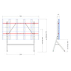 Vorschau: Hagor LED-Standsystem freistehend - passend für Unilumin ULW III 136“