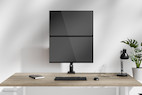 Vorschau: Neomounts DS60-600BL2V Monitorarm für zwei Monitore bis zu 32 Zoll