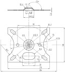 Vorschau: Vision TM-1200 - Universelle Projektor-Deckenkonsole