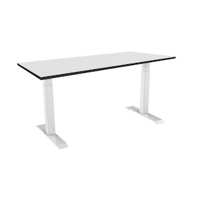 celexon höhenverstellbarer Schreibtisch Pro eAdjust-58123 - weiß, inkl. HPL Tischplatte 150 x 75 cm