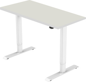 celexon elektrisch höhenverstellbarer Schreibtisch Economy eAdjust-71121 - weiß, inkl. Tischplatte 1