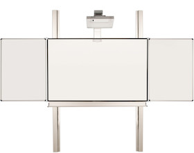 celexon Expert manuelle 2-Säulen Pylonentafel Adjust 192 x 130cm TOUCH mit Flügeln