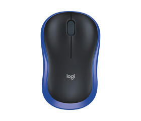 Logitech M185 Maus, kabellos, blau