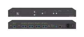 Kramer VM-218DT2x1: 8 4K60 4:2:0 HDMI — und Long–Reach HDBaseT–, RS–232–, IR — und Stereo–Audio–umsc