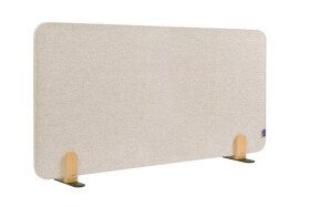 Legamaster ELEMENTS Tischtrennwand akustik 60x120cm beige Halterungen