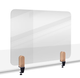 Legamaster ELEMENTS Tischtrennwand transparent 60x80cm Klammern
