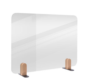 Legamaster ELEMENTS Tischtrennwand transparent 60x80cm Halterungen