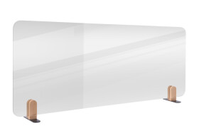 Legamaster ELEMENTS Tischtrennwand transparent 60x160cm Halterungen
