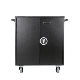 LEBA NoteCart Flex 24 Laptop/Tablet Ladewagenschrank 15,6", Steckdosen, schwarz