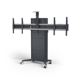 SMS Presence Mobile Motor - motorisch höhenverstellbarer Standfuß - 2x 75" | max. VESA 1000x600 | Tr