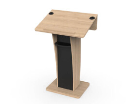 AXEOS NEONYX WOOD- robustes Rednerpult aus Holz
