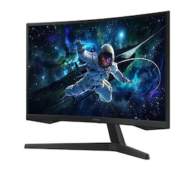 Samsung 27" Odyssey G55C QHD 1000R Curved Gaming Monitor mit 165 Hz Bildwiederholrate