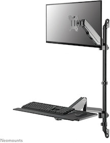 Neomounts WL90-325BL1 wandmontierter Sitz-Steh-Arbeitsplatz