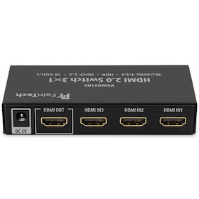 FeinTech VSW03102 HDMI Switch 3 In 1 Out | 4K 60Hz | Auto-Switching