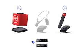 Catchbox Plus System mit 4 Channel Hub Receiver + Dante®️, 1 Cube & 3 Sticks inkl. Ladegeräte - Cust