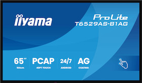 iiyama ProLite T6529AS-B1AG Interaktives 65" All-in-One-PCAP-Display für intelligente Räume für die