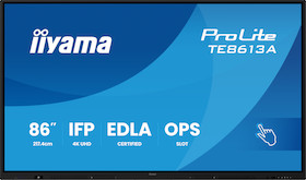 iiyama ProLite TE8613A-B1AG 86“ interaktives Display für die nahtlose Integration und Zusammenarbeit