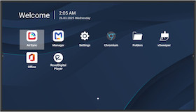 ViewSonic CDE8631-1C 86" 4K Commercial-Grade Display mit Wiedergabe von USB-Medien