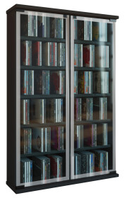 VCM CD / DVD Möbel "Galerie" | Schrank / Regal Schwarz